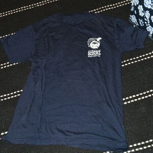 Navy Blue Coast Guard Graphic T-Shirt